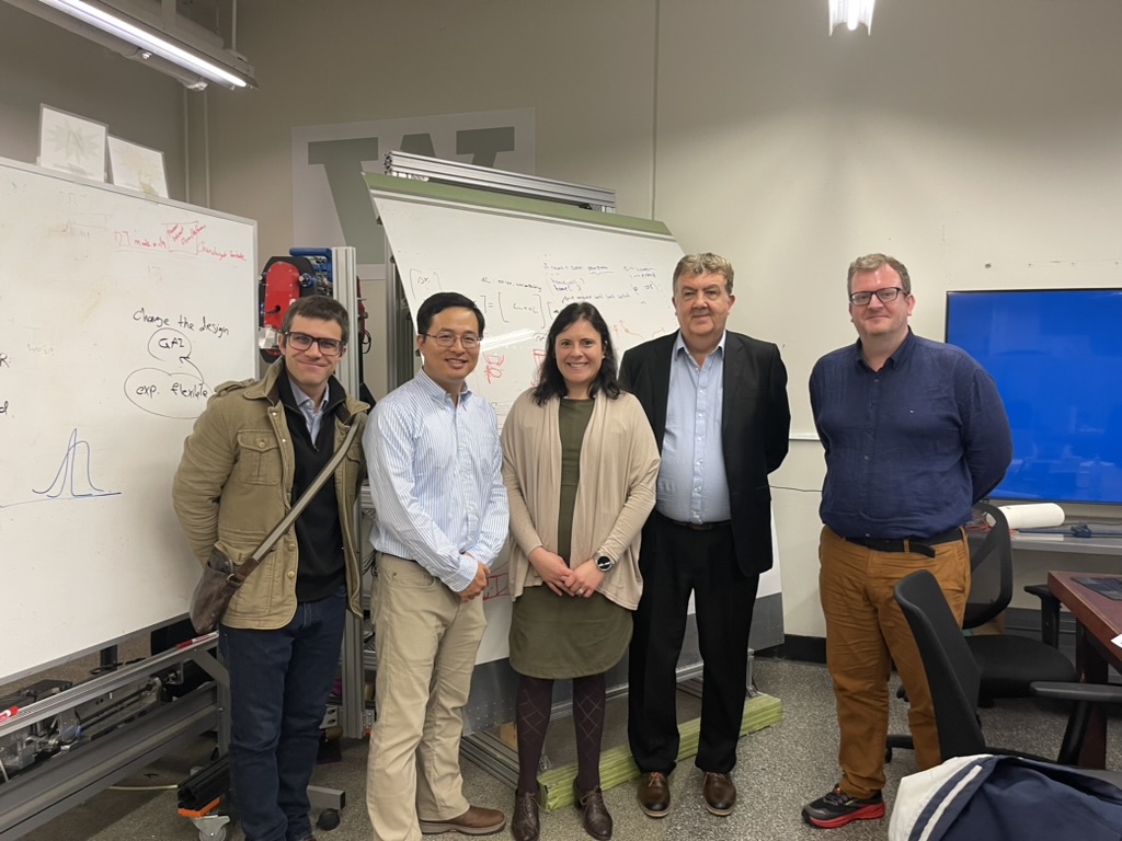 Marco Salviato (Director of UW Advanced Composites Center), Xu Chen (Director of BARC), Clara Frias (Head of The Composite Centre, U. Sheffield /AMRC), Mark Hopkinson (Professor, U. Sheffield Electrical Engineering), Ian Farrer (Lecturer-Semiconductor Epitaxy and Mats, U. Sheffield Department of Electronic and Electrical Engineering)